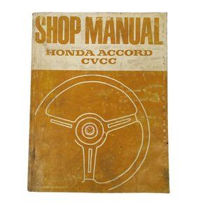 1976 1977 Honda Accord CVCC Shop Manual First Edition Automotive Repair Service